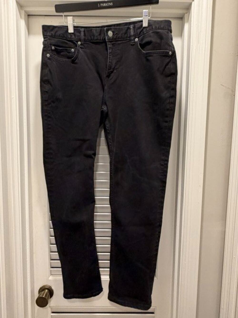 Banana Republic Skinny Techmotion Black Jeans Size 35×30 Men's.